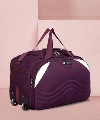 Inte Enterprises (Expandable) 60L Fabric Travel Duffle bag Duffel With Wheels (Strolley)