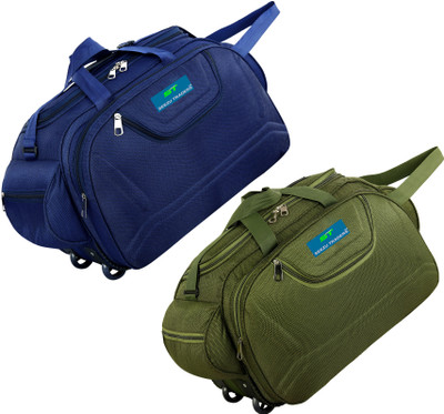 Seezu (Expandable) 65 L Strolley Duffel Bag - Combo Set Of 2 Luggage Duffel Bag Duffel With Wheels (Strolley)