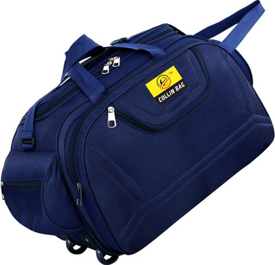 Inte Enterprises (Expandable) 60L Fabric Travel Duffle bag Duffel With Wheels (Strolley)