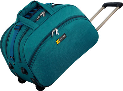 WAYCRAFT (Expandable) 65 Ltr Strolley Duffel Bag Travel Duffel Bag with Wheels for Men and Women Duffel With Wheels (Strolley)