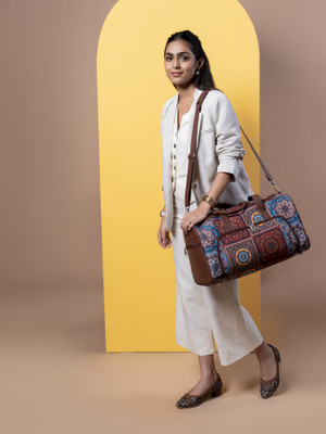 ZOUK Multicolor Mandala Print Weekender Duffel Bag Duffel Without Wheels