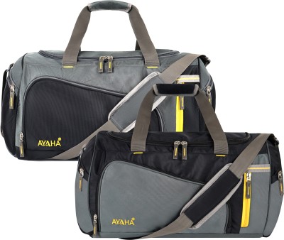 Ayaha Pack of 2 Travel Bag, Weekender Duffle Bag, Luggage Bag 50x25x28cm Duffel Without Wheels