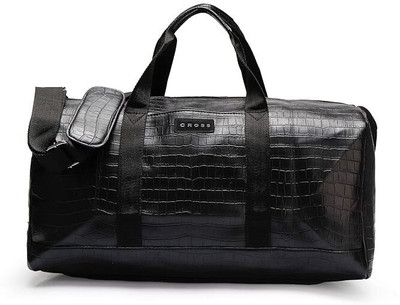 CROSS (Expandable) Sagel Duffel Bag – Black | Premium Travel & Gym Bag with Sleek Design Duffel Without Wheels