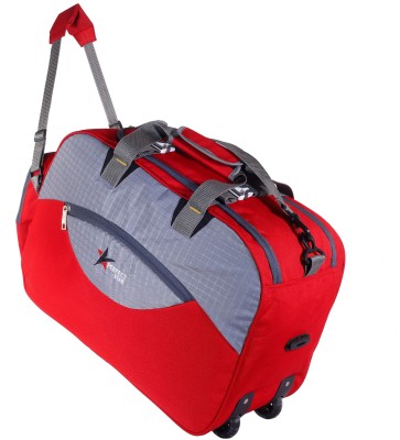 perfactstar (Expandable) PERFECT STAR (Expandable) STYLISH LIGHT WEIGHT DUFFELS BAGS ISTROM LUGGAGE BAGS TRAVEL DUFFEL BAGS TROLLY BAGS TRAVEL BAGS Small Travel Bag - MEDIUM BAGS (NAVYBlue &GREY) Travel Duffel Bag Duffel With Wheels (Strolley)