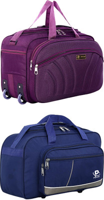pryde (Expandable) @AL2-PURPLE & D1-NBULE AF_@ Duffel With Wheels (Strolley)