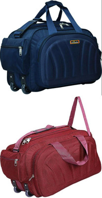 Inte Enterprises (Expandable) the super premium heavy duty lightweight luggage bag Duffel Strolly Bag Duffel With Wheels (Strolley)