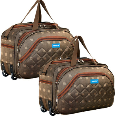 BRENSTON (Expandable) High Quality Stylish Duffel Bag/Travel Bag/Wheel Bag/Luggage Bag(Combo Product) Duffel With Wheels (Strolley)