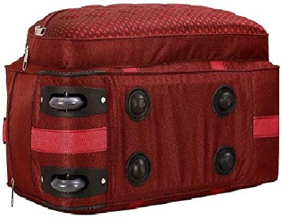 (Expandable) Light Weight Durable Travel Duffel Bag With Smooth 2 Wheels 4-Zipper Compartment Duffel With Wheels (Strolley)