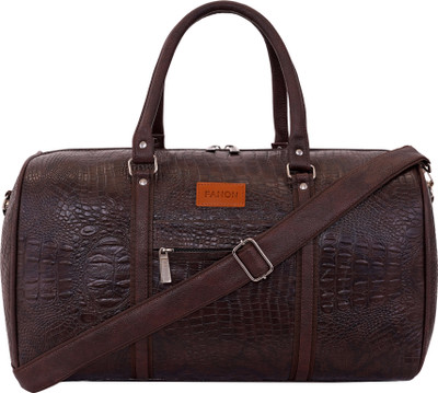 FANON Textured Leatherette Stylish & Spacious Duffle Bag Duffel Without Wheels