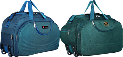 WE TRAVEL 8 inch/22 cm (Expandable) Polyester Lightweight 40 L for travels Duffel With Wheels (Strolley)