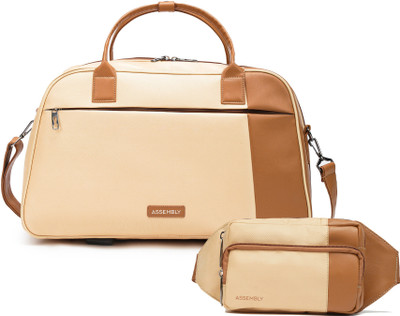 Assembly Weekender Travel Luggage Bag with Separate Organiser Compartments plus Fanny Bag Duffel Without Wheels