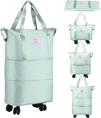 ABDUL ENTERPRISES (Expandable) Rolling Foldable & Expandable Duffle Bag with Wheels and Handle for Travel Duffel With Wheels (Strolley)