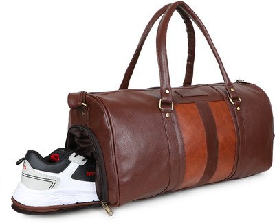 GOLD SKY Unisex Weekender Travel Duffle Bag with Shoe Compartment Duffel Without Wheels
