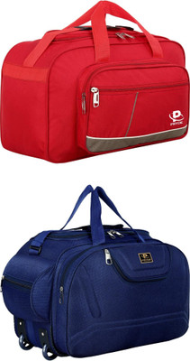 pryde (Expandable) @D1-RED AF & M-NBLUE_@ Duffel With Wheels (Strolley)
