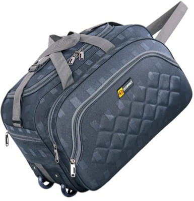 K.S ENTERPRISES (Expandable) unisex expandable waterproof polyester lightweight duffel baglarge capacity Duffel With Wheels (Strolley)