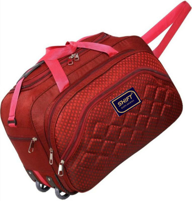 SHIFT (Expandable) Waterproof Polyester Lightweight 40 L Luggage Travel Duffel Bag with 2 Wheels Duffel With Wheels (Strolley)