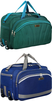 pryde (Expandable) @AL6-GREEN & TOR1-NBLUE_@ Duffel With Wheels (Strolley)