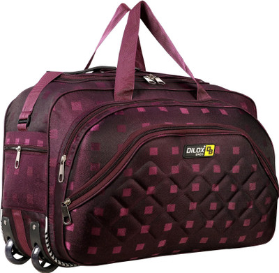 I.R. FASHION (Expandable) Lightweight Waterproof Luggage Travel Duffel Bag with two wheels Duffel With Wheels (Strolley)