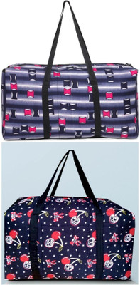 Turtulsgroup Beautiful Travel Bag Woman & Girls Big Size Side Extra Pocket Duffel Without Wheels