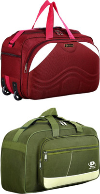 pryde (Expandable) @AF1 & D1-GREEN AF_@ Duffel With Wheels (Strolley)