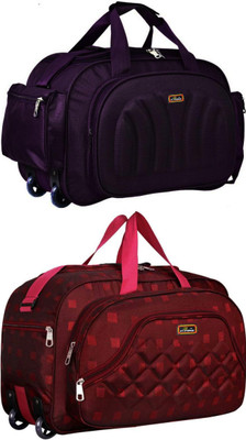 Inte Enterprises (Expandable) the super premium heavy duty lightweight luggage bag Duffel Strolly Bag Duffel With Wheels (Strolley)