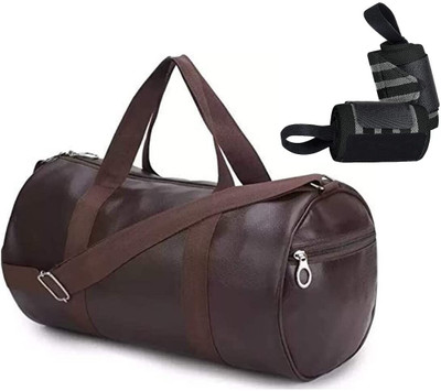 HouseOfCommon Leather Gym Bag Duffel Bag with Shoulder Strap for Men & Women, 20L capacity(Messenger Bag)