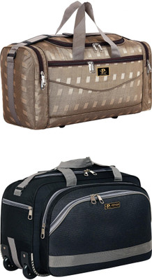 pryde (Expandable) @AIR-BROWN & TOR1-BLACK_@ Duffel With Wheels (Strolley)