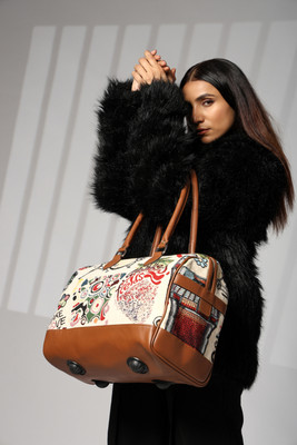 ENSAC (Expandable) Cotton/Jacquard Travelling Duffel Bags for Men and Women Duffel Without Wheels