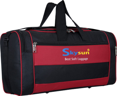 Skysun Polyester 42 Ltrs Red Travel Duffle / Multipurpose Bag (20 Inch) Duffel Without Wheels