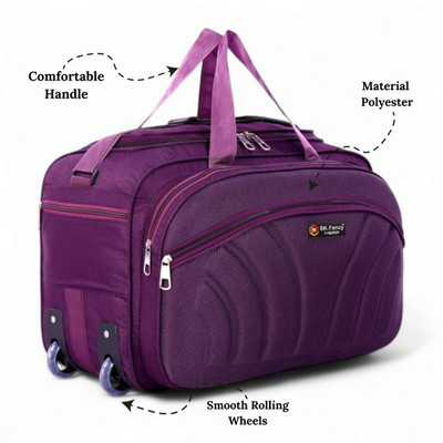 SK Fancy Luggage (Expandable) FL04-PL01 Duffel With Wheels (Strolley)