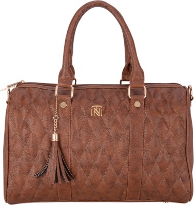 INIT VALENTINA (BIG) TAN Round duffle bag-style handbags Duffel Without Wheels
