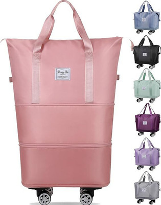 MODISH (Expandable) Expandable Suitcase, Folding Travel Bag with Wheels, Weekender Travel Bag Duffel With Wheels (Strolley)