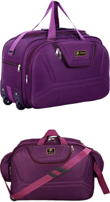 pryde (Expandable) @AM-PURPLE & M-PURPLE_@ Duffel With Wheels (Strolley)