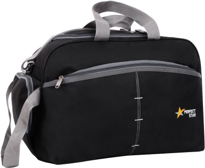 PERFECT STAR (Expandable) Large 70L Duffle luggage Travel Strolley Bag Havy duty black Duffel With Wheels (Strolley)