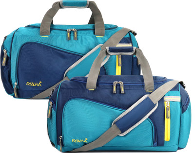 Ayaha Pack of 2 Travel Bag, Weekender Duffle Bag, Luggage Bag 50x25x28cm Duffel Without Wheels