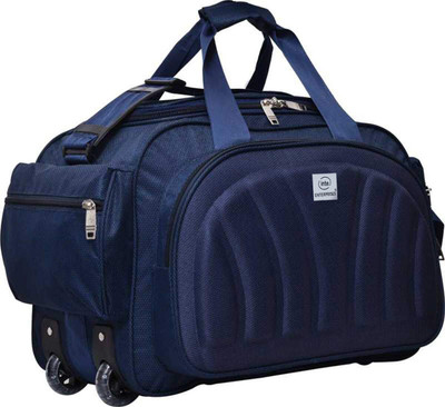 Inte Enterprises (Expandable) 60L Fabric Travel Duffle bag Duffel With Wheels (Strolley)