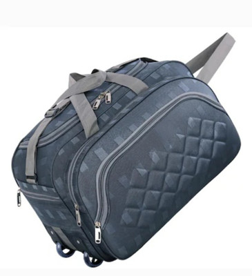 K.S ENTERPRISES (Expandable) 80(40+40)L Strolley Duffel Bag - Luggage Travel Bag with 2 wheels Duffel With Wheels (Strolley)