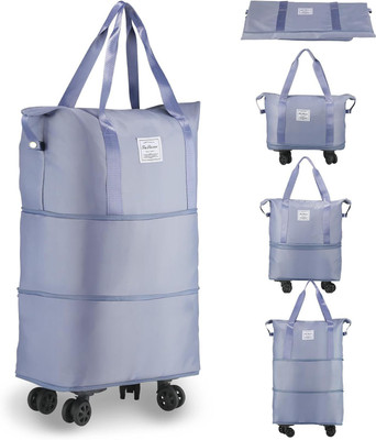 ABDUL ENTERPRISES (Expandable) Rolling Foldable & Expandable Duffle Bag with Wheels and Handle for Travel Duffel With Wheels (Strolley)