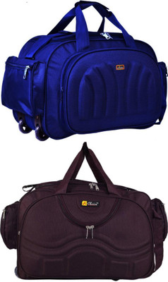 Inte Enterprises (Expandable) the super premium heavy duty lightweight luggage bag Duffel Strolly Bag Duffel With Wheels (Strolley)