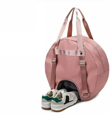 SEASPIRIT Round Multipurpose Bags for Women Duffel with Shoes Compartment Traveling Sports Gym Duffel Bag