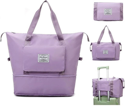 wingsfly (Expandable) Foldable Nylon Duffle Bag for Travelling | Waterproof & Large Bag for Women Duffel Without Wheels