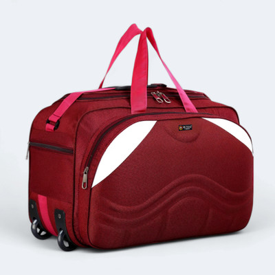 s k fancy (Expandable) B1-FM-MAROON Duffel With Wheels (Strolley)