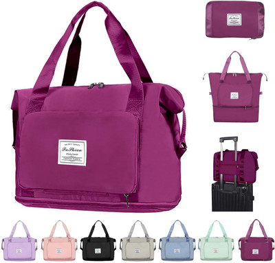 ECOBSY (Expandable) Foldable Duffle Bag for Travelling Duffel Without Wheels