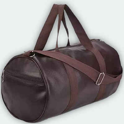 COOL INDIANS Sports Synthetic Leather Gym Bag with Shoulder Strap for Men and Women Gym Duffel Bag