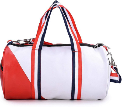 peakpack PU Leather RED Duffle Bag Gym Duffel Bag