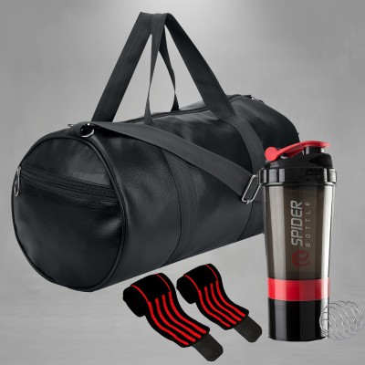 COOL INDIANS Combo of Duffel Bag & Shaker Bottle With Wrist Band for Gym Workout Men & Women. Gym Duffel Bag