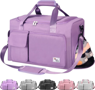 MODISH (Expandable) Gym bag 45L travel large capacity portable foldable bag, carry luggage Gym Duffel Bag