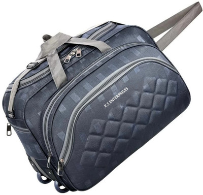 K.S ENTERPRISES (Expandable) unisex expandable waterproof polyester lightweight duffel bag large capacity Duffel With Wheels (Strolley)
