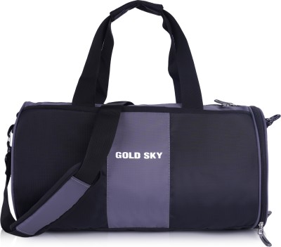 GOLD SKY (Expandable) Gym & Travel Duffel Bag For Men & Women Sports / Kit with Shoes Compartment Duffel Without Wheels