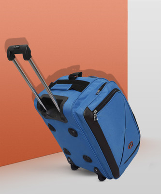 Dejan (Expandable) Large Size (Expandable) Duffle Trolley Bag / Luggage Bag 24 Inch / 60 Cm ( Sky Blue) Duffel With Wheels (Strolley) (Sky Blue) Duffel With Wheels (Strolley)